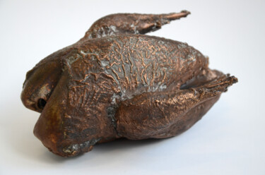 Sculpture titled "Reste #1" by Florent Poussineau, Original Artwork, Bronze