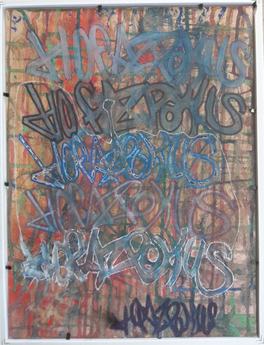 Schilderij getiteld "Love Yourself" door Lord Faz, Origineel Kunstwerk, Aquarel