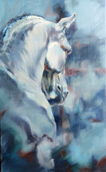 "Moon Horse" başlıklı Tablo Elena Krivoruchenko tarafından, Orijinal sanat, Petrol