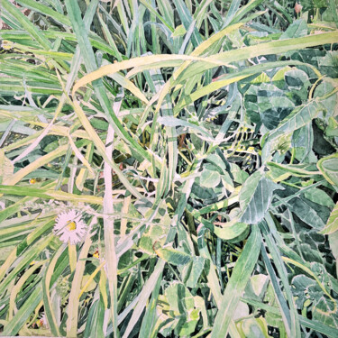 Drawing titled "Temps et désordre S6" by Guillaume Querré, Original Artwork, Watercolor