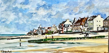 Peinture intitulée "normandie en mai" par Pascal Brachet, Œuvre d'art originale, Acrylique