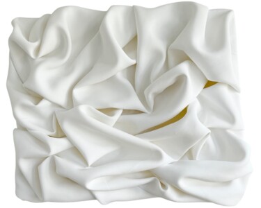 3D textile sculpture "Whispers of Silk" Картина под названием "3D textile sculptur…" - Marina Lebedeva, Подлинное произведение искусства, Гипс