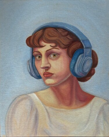 In a New World – An Old Soul | Oil Painting Pintura titulada "In a New World – An…" por Hanna Kochet, Obra de arte original, Oleo Montado en Cartulina