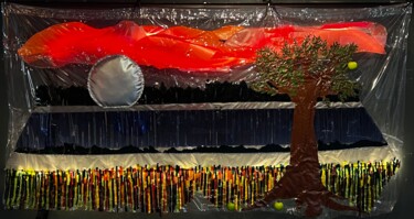 Textile Art titled "Le Printemps" by Mila Gesta, Original Artwork, Patchwork