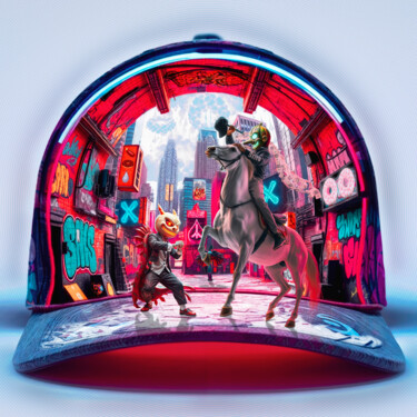 数字艺术 标题为“Vue du Snapback - L…” 由Mathias Cascales (MC D/\RT), 原创艺术品, 数字油画