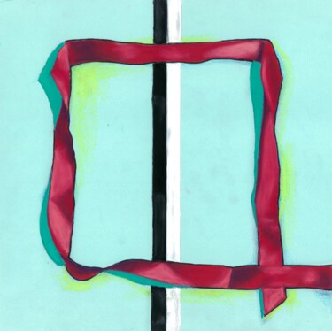 Bisected Black And White Σχέδιο με τίτλο "Bisected Black And…" από Kristine Facchetti, Αυθεντικά έργα τέχνης, Παστέλ
