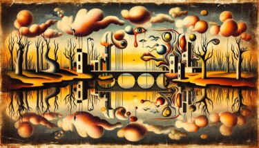 Arte digitale intitolato "GRUNGE 023" da Karavix, Opera d'arte originale, Immagine generata dall'IA