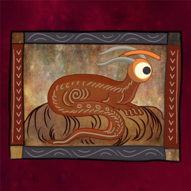 Digitale Kunst getiteld "bestiario ojo ceras…" door Ojolo - Abel García, Origineel Kunstwerk, 2D Digital Work