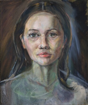 Pittura intitolato "Self-portrait" da Ruzhana Filipovich, Opera d'arte originale, Olio