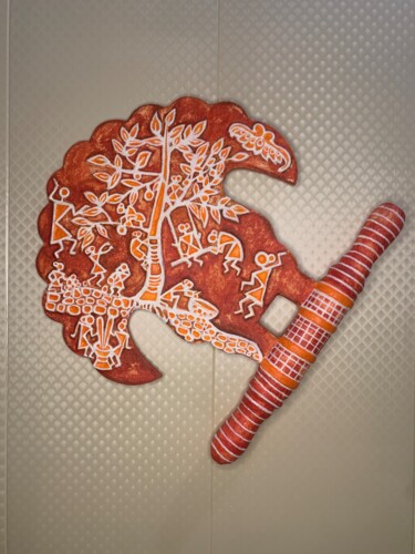 Roots of Rhythm Skulptur mit dem Titel "Roots of Rhythm" von Mogi Mamta, Original-Kunstwerk, Papier maché