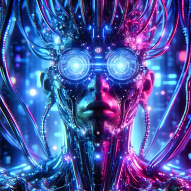 数字艺术 标题为“His name is Neon, v…” 由Александр Погодин, 原创艺术品, AI生成的图像