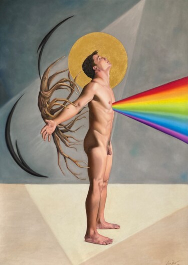 Painting titled "Resistance And Tran…" by Leoartsnz, Original Artwork, Pastel