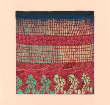 Σχέδιο με τίτλο "Needlework Four" από Kristine Facchetti, Αυθεντικά έργα τέχνης, Μαρκαδόρος