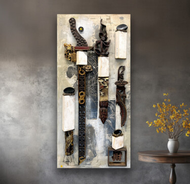 Arsenal Painting titled "Arsenal" by Jeff Doud, Original Artwork, Acrylic Mounted on Wood Panel