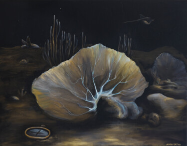 Painting titled "¿Dónde estamos?" by Vanesa Castillo, Original Artwork, Acrylic Mounted on Wood Stretcher frame