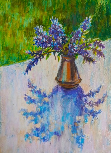 Still Life: Midday Sun Painting titled "Still Life: Midday…" by Aliona F, Original Artwork, Pastel