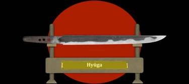 数字艺术 标题为“Hyuga Masamune Kreis” 由Marun Bönninghaus, 原创艺术品, 2D数字工作
