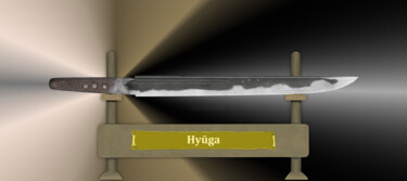数字艺术 标题为“Hyuga Masamune Grau” 由Marun Bönninghaus, 原创艺术品, 数字油画