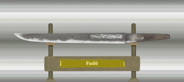 数字艺术 标题为“Fudo Masamune Silber” 由Marun Bönninghaus, 原创艺术品, 数字油画