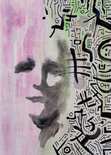 Schilderij getiteld "1971 - Forever" door Milto Sideris, Origineel Kunstwerk, Acryl