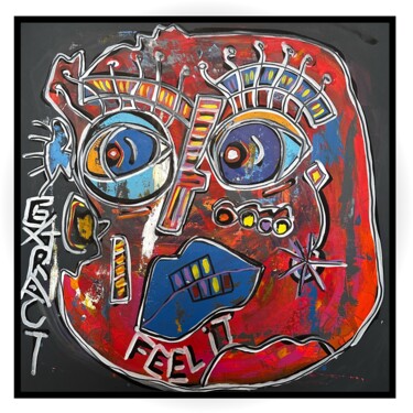 Pintura titulada "Extract" por Reyolenjoy, Obra de arte original, Acrílico Montado en Bastidor de camilla de madera