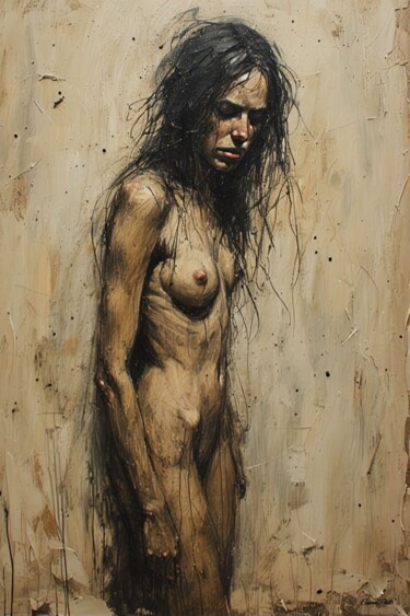 Arts numériques intitulée "Sombres Pensées - 09" par Cosmicphil1, Œuvre d'art originale, Peinture numérique