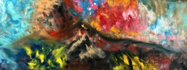 Schilderij getiteld "Ararat" door Hayk-Philipp Sevumyan, Origineel Kunstwerk, Olie