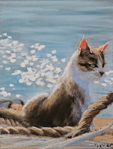 "Морской кот." başlıklı Tablo Irina Nikulina tarafından, Orijinal sanat, Pastel