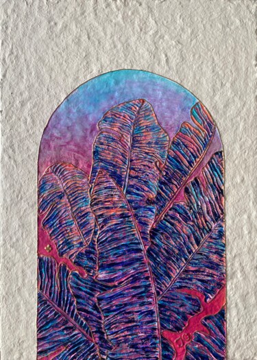 Palm tree in the arch 2 Pittura intitolato "Palm tree in the ar…" da Tiphanie Canada, Opera d'arte originale, Acrilico