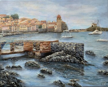 Pittura intitolato "COLLIOURE. ETE 2024" da Luna Quere, Opera d'arte originale, Acrilico