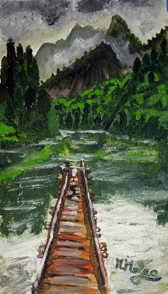 Pittura intitolato "Desiderio di Natura" da Marcella Molea, Opera d'arte originale, Olio