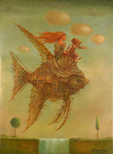 绘画 标题为“Nena's Journey 1” 由Anthony Jandusay, 原创艺术品, 丙烯