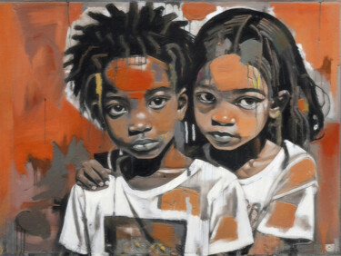 Arte digitale intitolato "Friends" da Kofi Mamadi, Opera d'arte originale, Pittura digitale