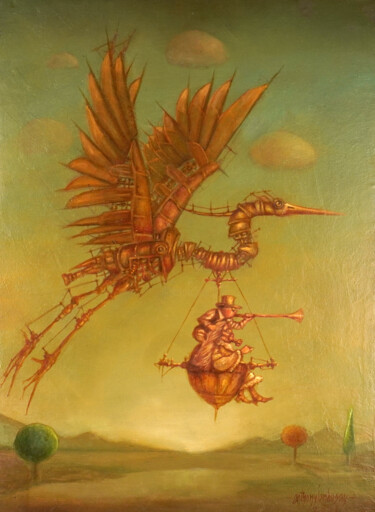 绘画 标题为“Nena's Journey 4” 由Anthony Jandusay, 原创艺术品, 油