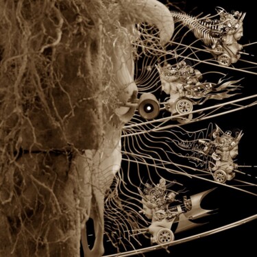 Photography titled "Vizit to Minotaurus" by Van O, Original Artwork, Analog photography