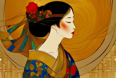 Charme asiatique Portrait Art Contemporain