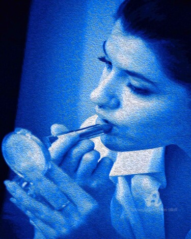 "Portrait of MX (Blu…" başlıklı Fotoğraf Charles Talkoff tarafından, Orijinal sanat, Dijital Fotoğrafçılık