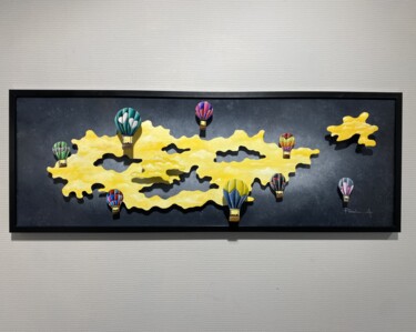 Souffle d'or "Souffle d'or" başlıklı Heykel Alain Paul (PaulA) tarafından, Orijinal sanat, Akrilik Ahşap panel üzerine monte edilmiş