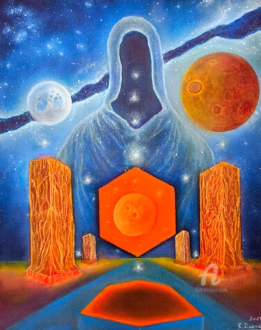 Guardian of Infinity No. 4 – Portal of Existence Ζωγραφική με τίτλο "Guardian of Infinit…" από Rafal Dobosz, Αυθεντικά έργα τέχνης, Λάδι Τοποθετήθηκε στο Ξύλινο φορείο σκελε…