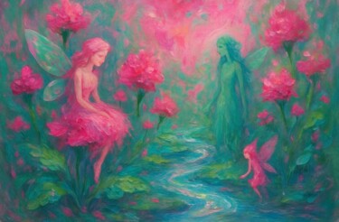Arte digitale intitolato "Fairy magic" da Sofianova, Opera d'arte originale, Pittura digitale
