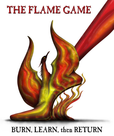 数字艺术 标题为“The Flame Game” 由Ouraniart, 原创艺术品, 数字油画