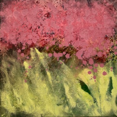 Cherry blossoms - Abstract Floral Painting 绘画 标题为“Cherry blossoms - A…” 由Krist Sergeeva, 原创艺术品, 丙烯