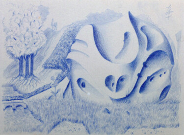 제목이 "War schon immer da."인 그림 Götz Wiedenroth로, 원작, 장편