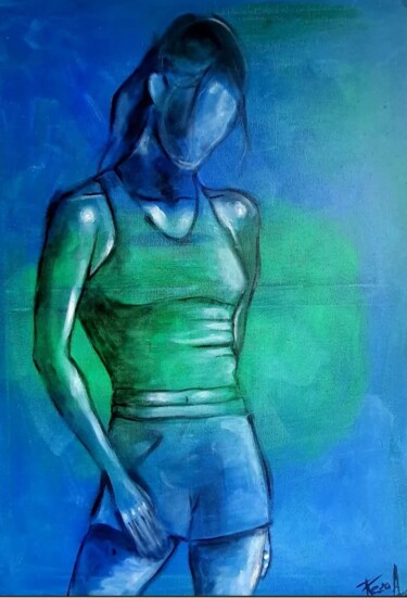 Painting titled "Make the Difference" by Rezaart, Original Artwork, Acrylic