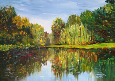 Romantic Summer Lake S 1 "Romantic Summer Lak…" başlıklı Tablo Peter Nottrott tarafından, Orijinal sanat, Akrilik