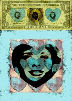 Digital Arts titled "Dollar Heart Combine" by Daniel Perry, Original Artwork