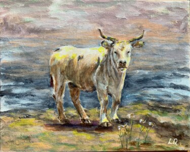 绘画 标题为“UNE VACHE” 由Luna Quere, 原创艺术品, 丙烯