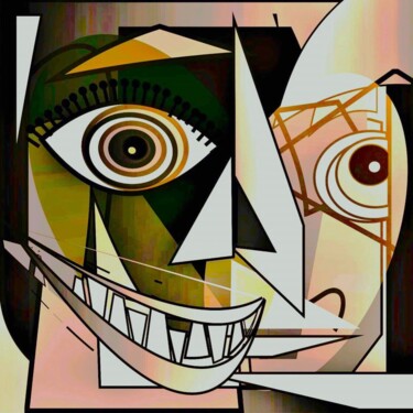 Artes digitais intitulada "LOUCURA" por Natalicio Borges Jr, Obras de arte originais, Trabalho Digital 2D Montado em artwork…