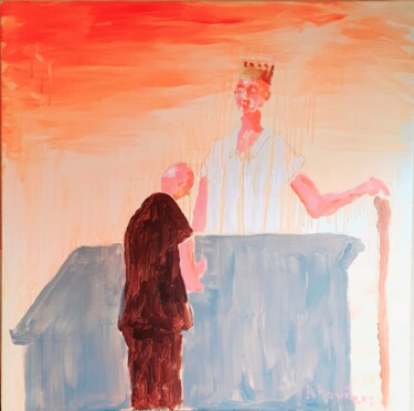 "Méprisons les psych…" başlıklı Tablo Jean Christophe Ravier tarafından, Orijinal sanat, Akrilik Ahşap Sedye çerçevesi üzeri…