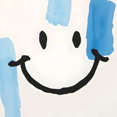 Feeling Blue Estampas & grabados titulada "Feeling Blue" por Ivy Blue, Obra de arte original, Impresión digital
